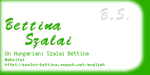 bettina szalai business card